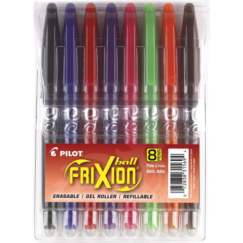 Frixion erasable pens