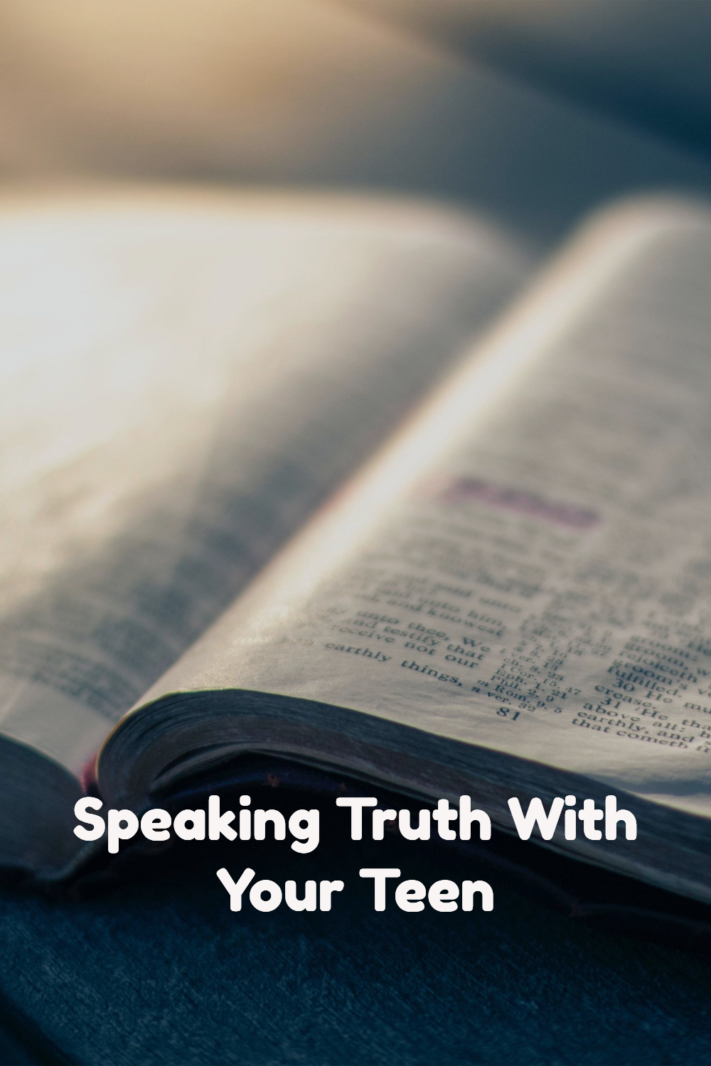 Five Books For Speaking Truth With Your Teen
